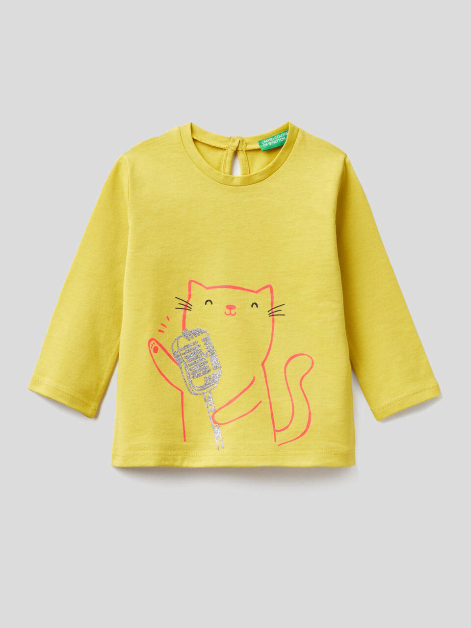 Long sleeve t-shirt in pure organic cotton image number 1