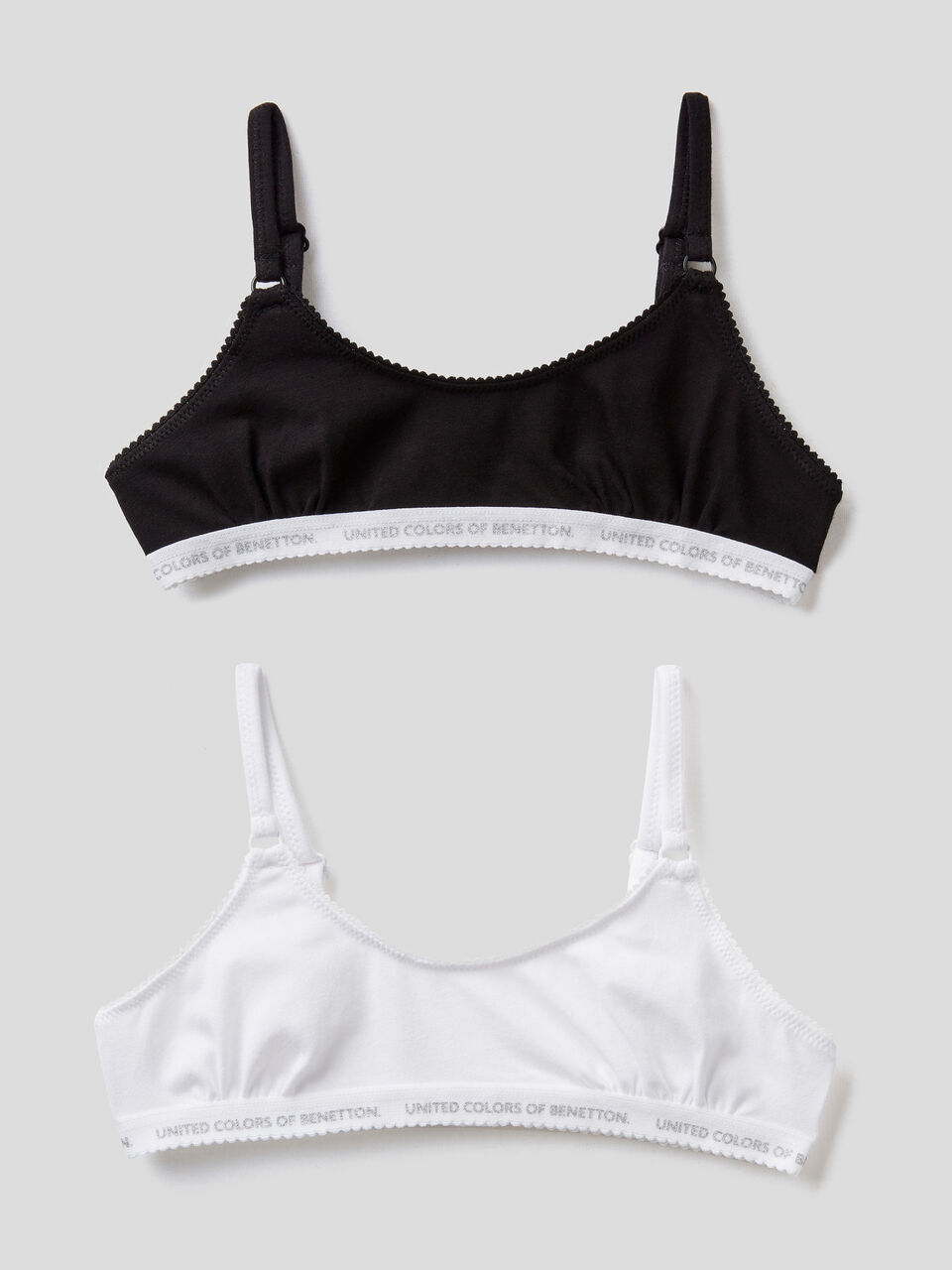 Two bras in stretch cotton image number 1