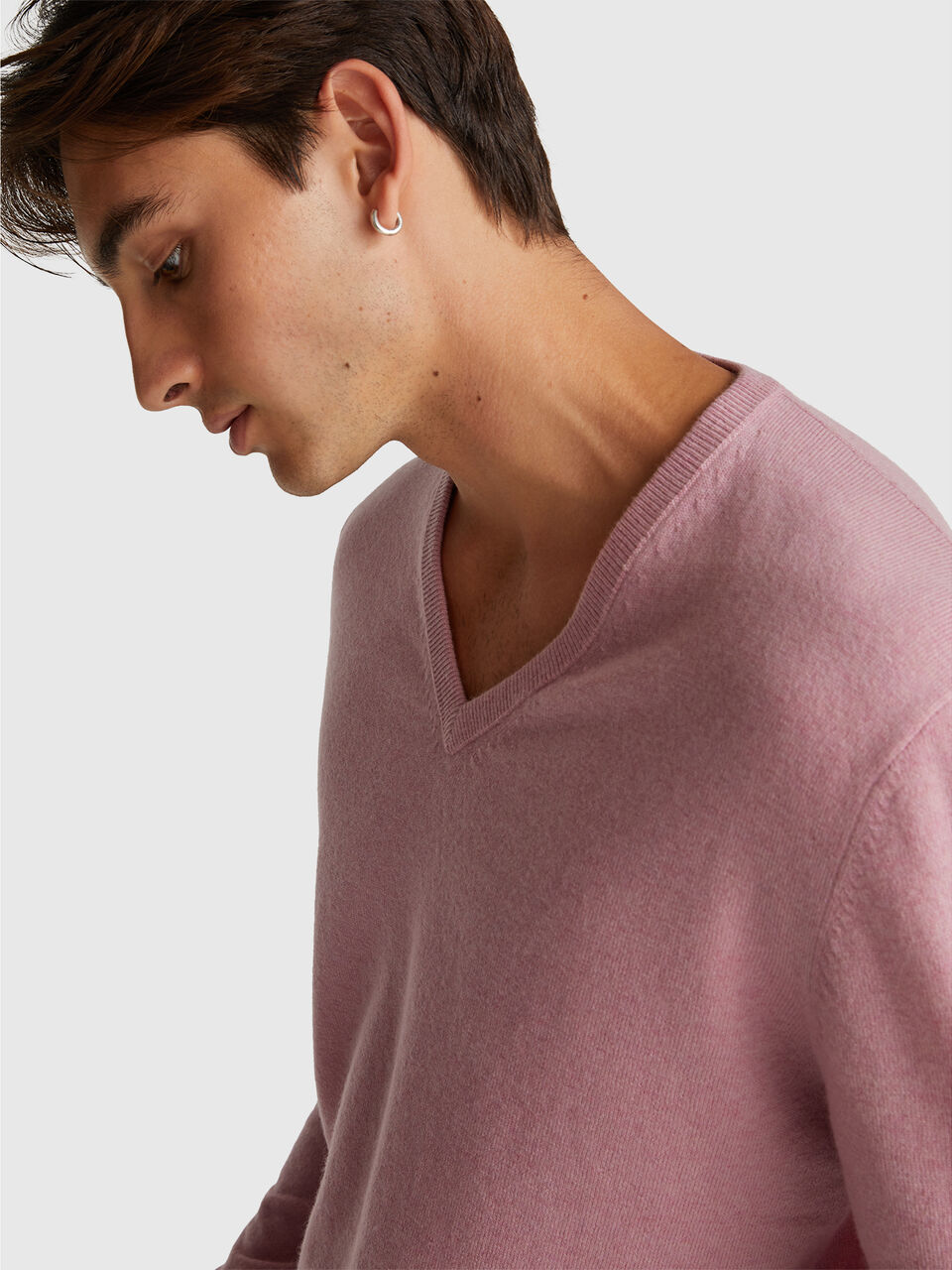 V NECK SWEATER L/S Men image number null