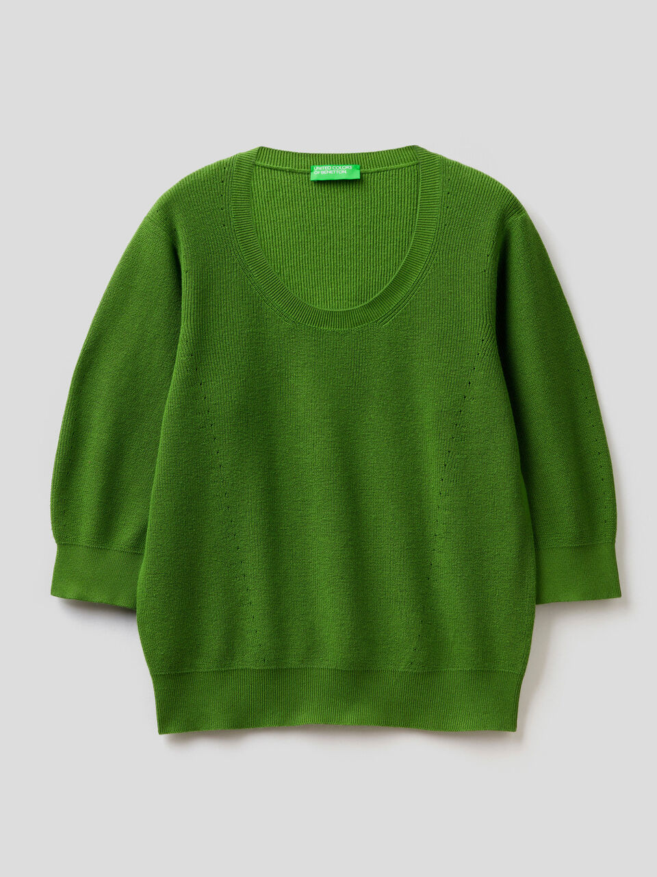 Sweater in tricot cotton image number 1