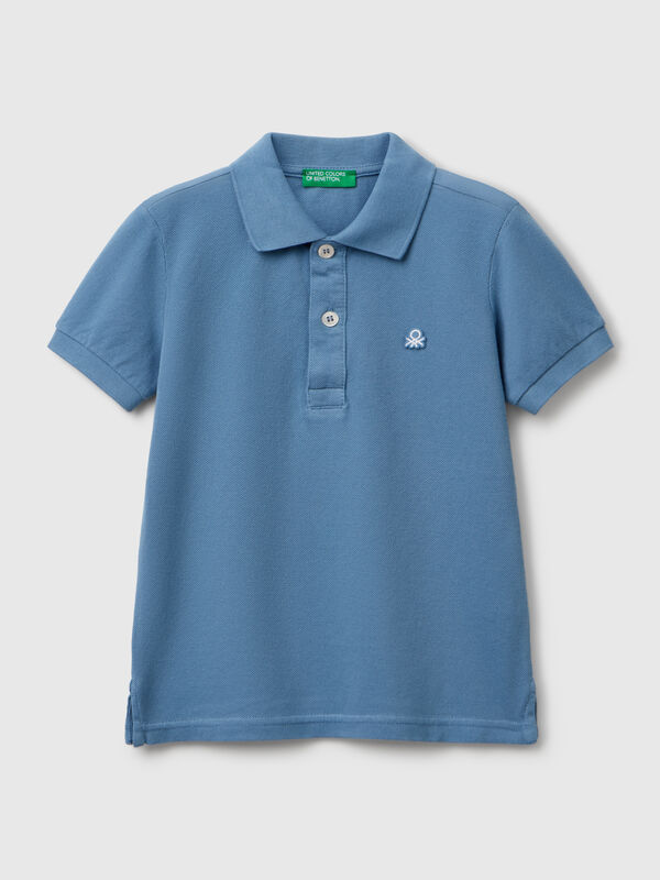 Short sleeve polo in pure cotton Junior Boy