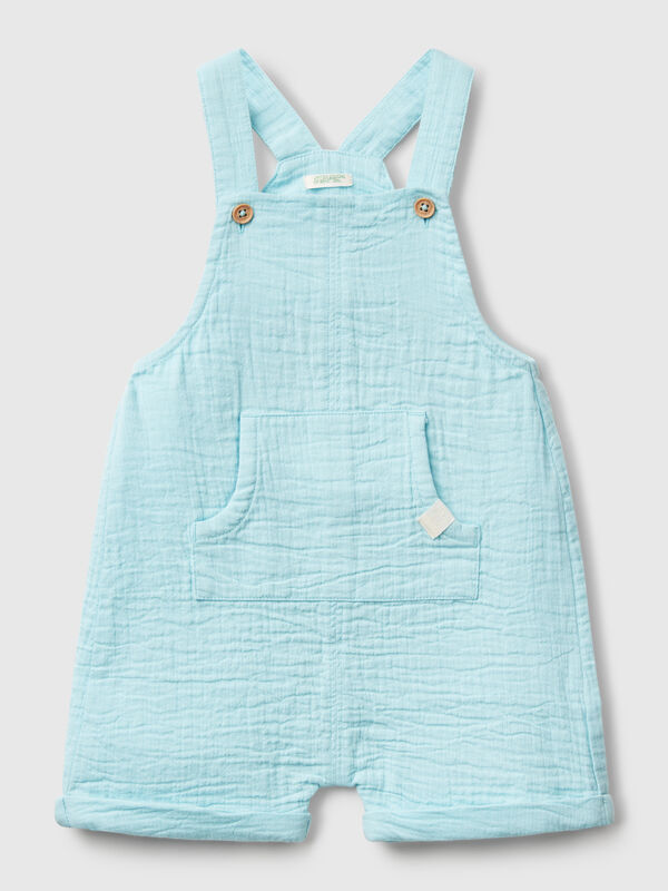 Dungarees in lightweight denim New Born (0-18 months)