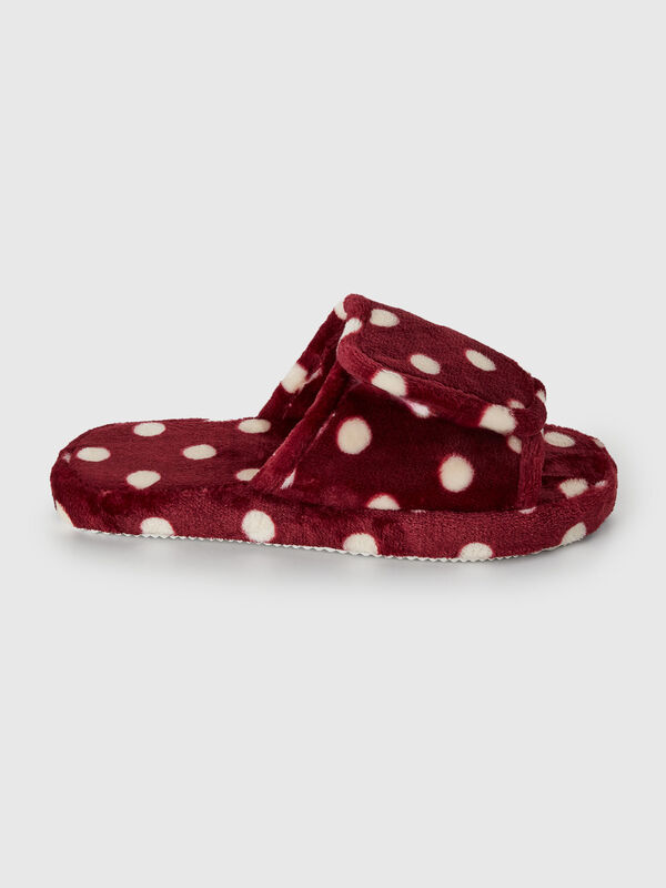 Polka dot slippers Women