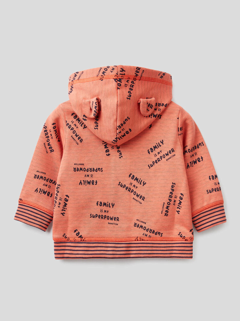Hoodie in stretch organic cotton image number 2
