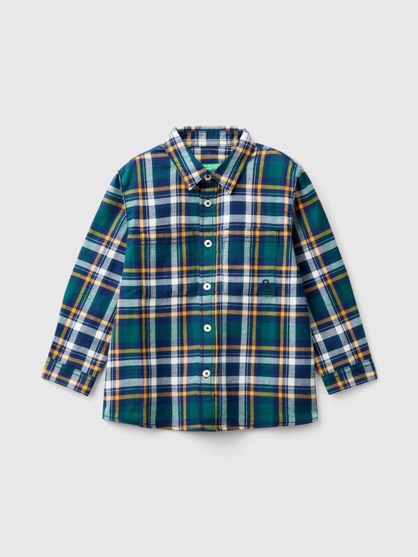 Plaid shirt in 100% cotton Junior Boy