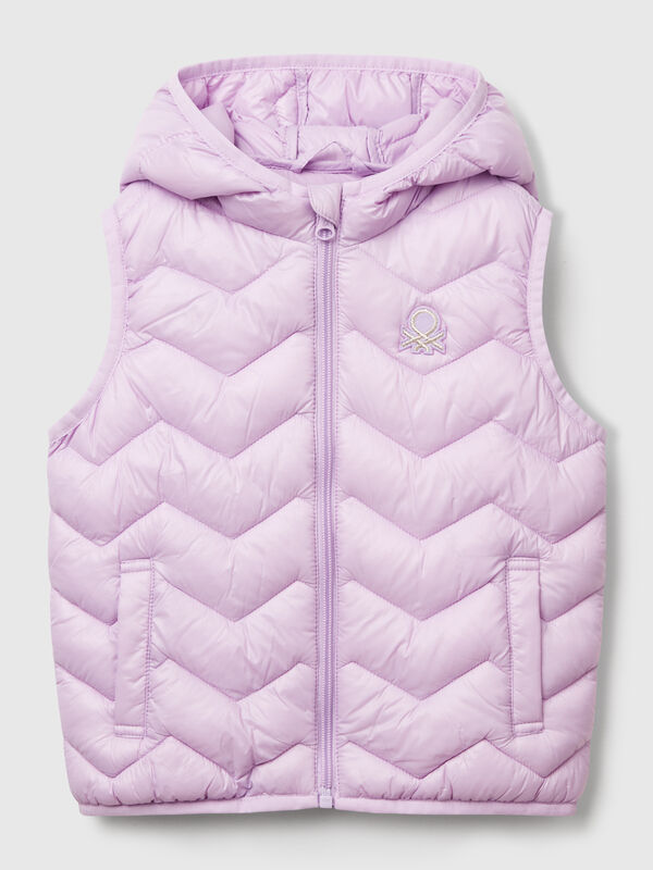 Padded vest with hood Junior Girl