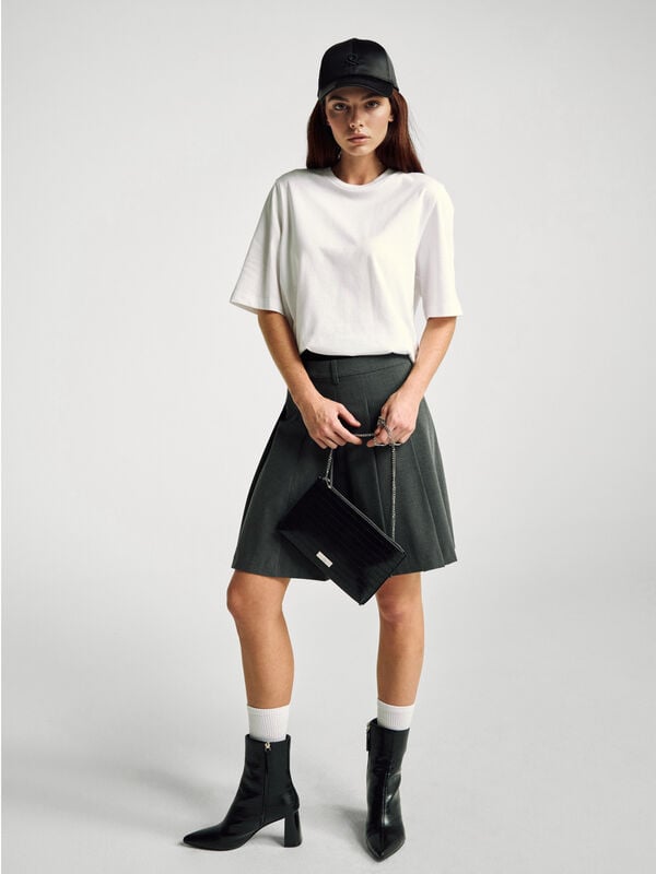 100% cotton boxy fit t-shirt Women