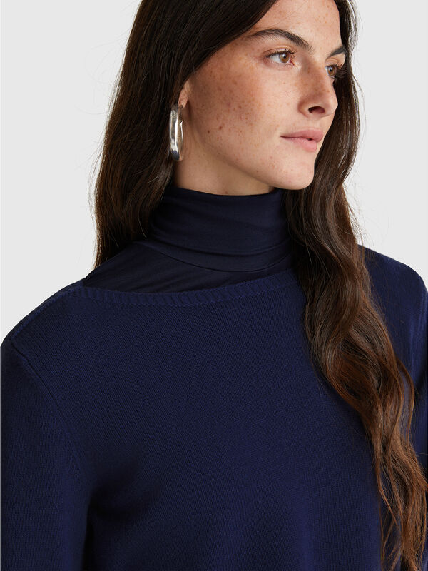 Boat neck sweater Women