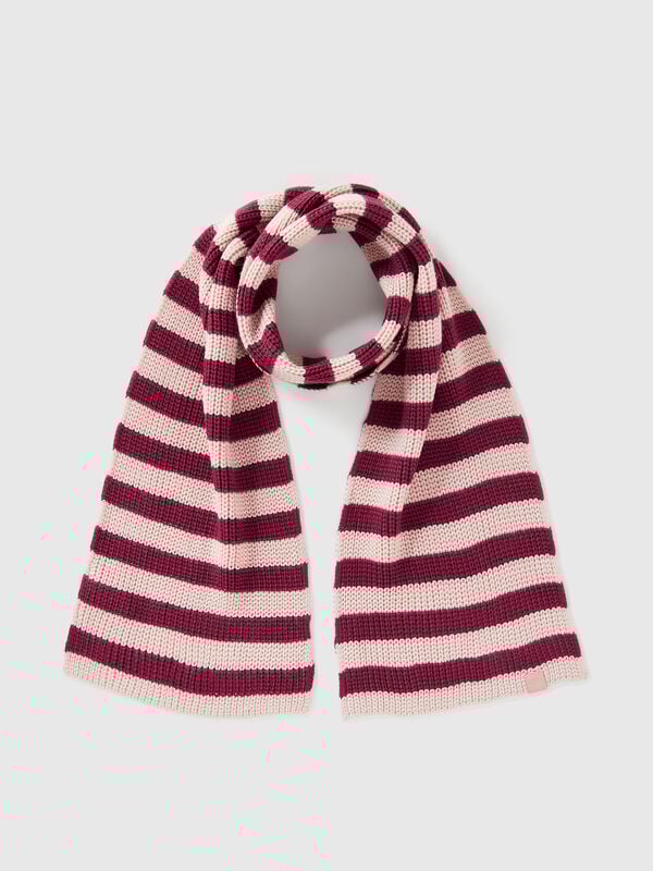 Striped knit scarf Junior Boy