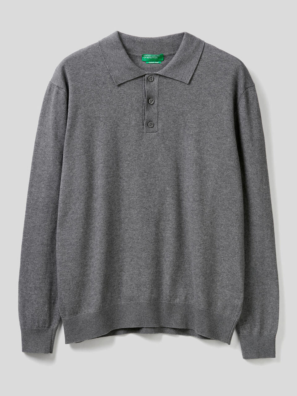 Cashmere and cotton blend polo Men image number 1