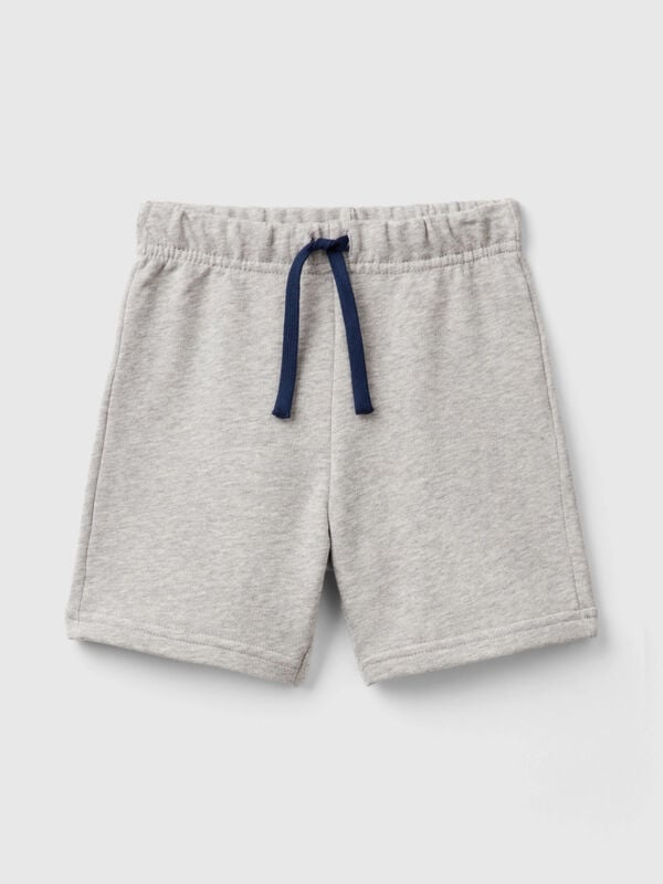 Bermudas in 100% organic cotton sweat Junior Boy