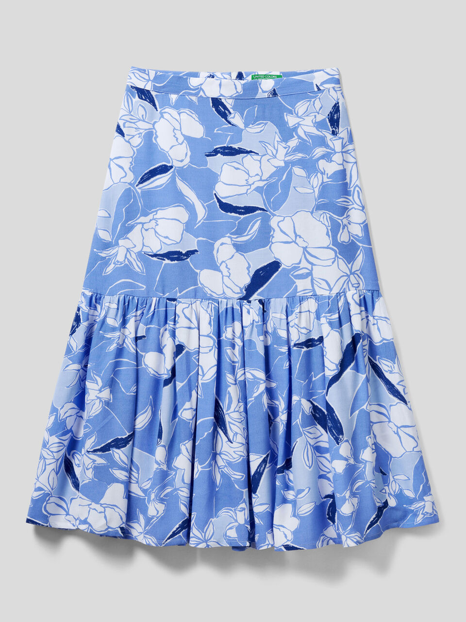 Floral midi skirt image number 1
