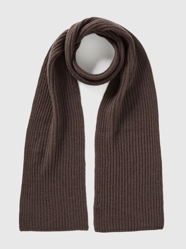 Pure virgin wool scarf Men