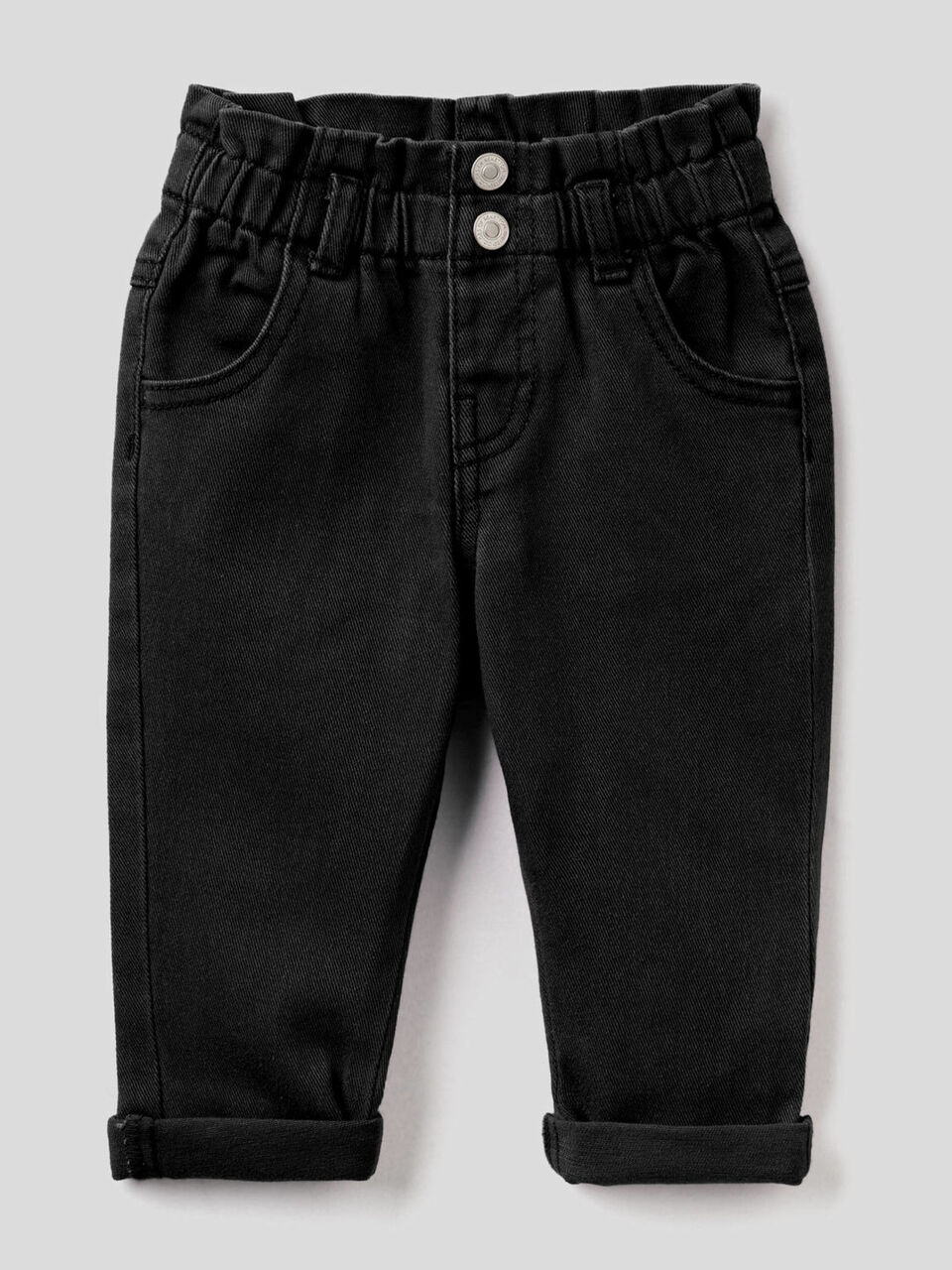 Paperbag trousers in organic cotton image number 1