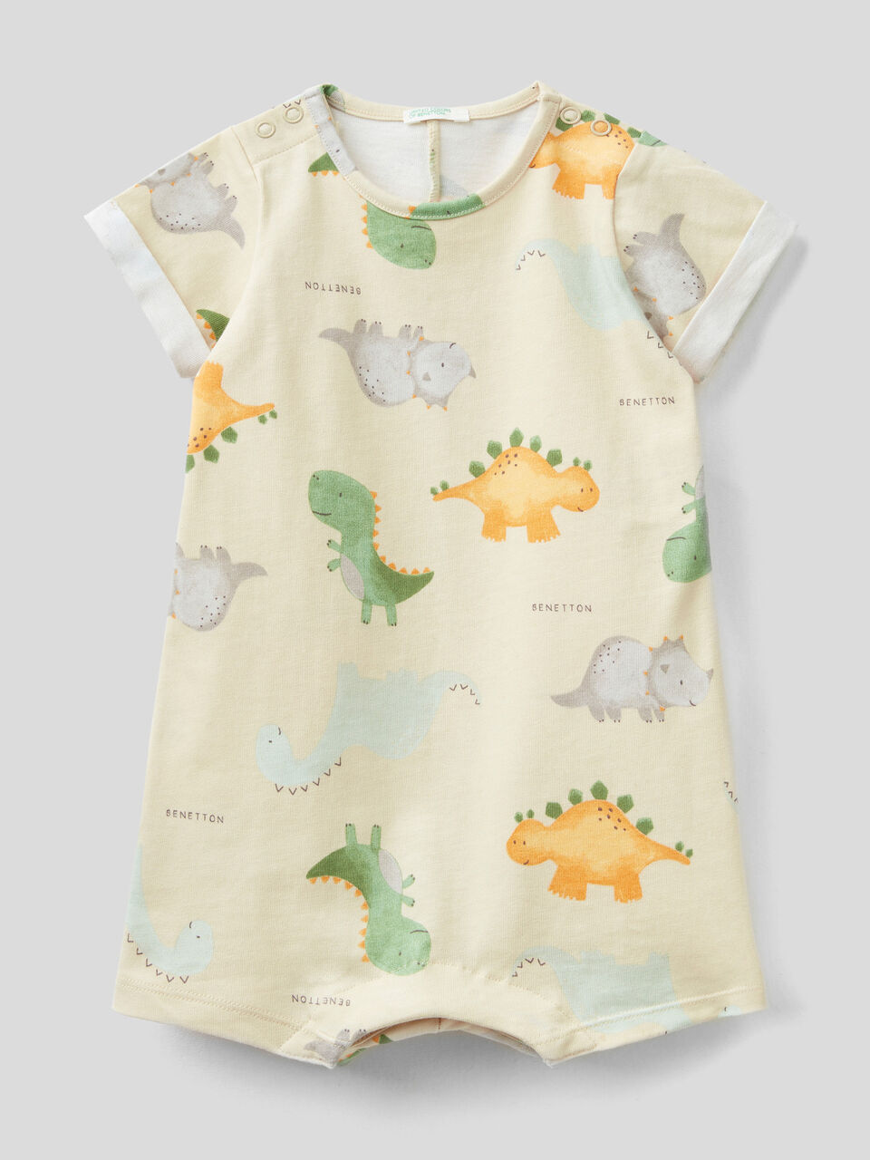 Printed 100% organic cotton onesie image number 1