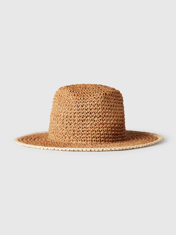 Fisherman's style hat in straw look Women