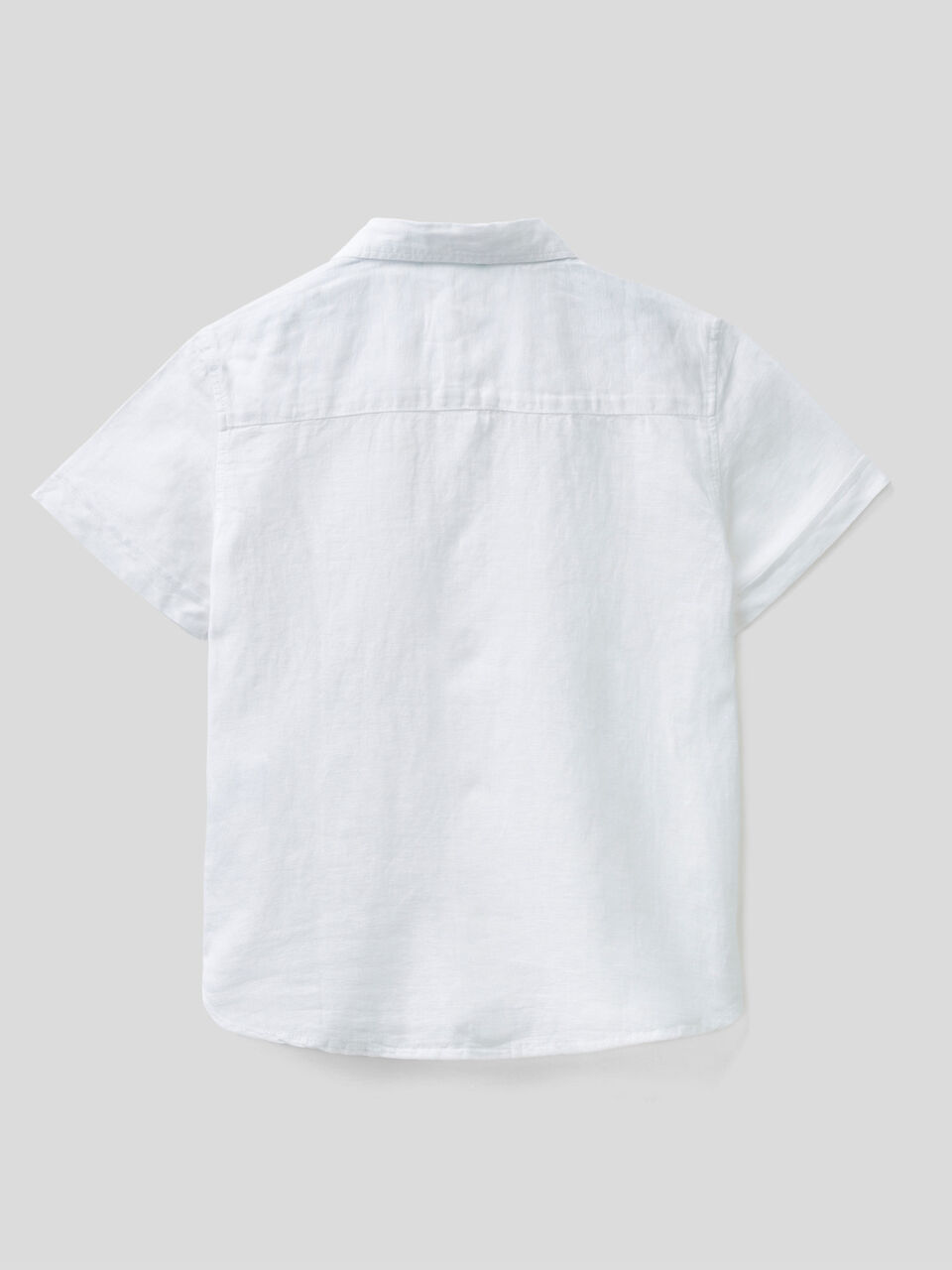 Short sleeve shirt in linen blend image number 2