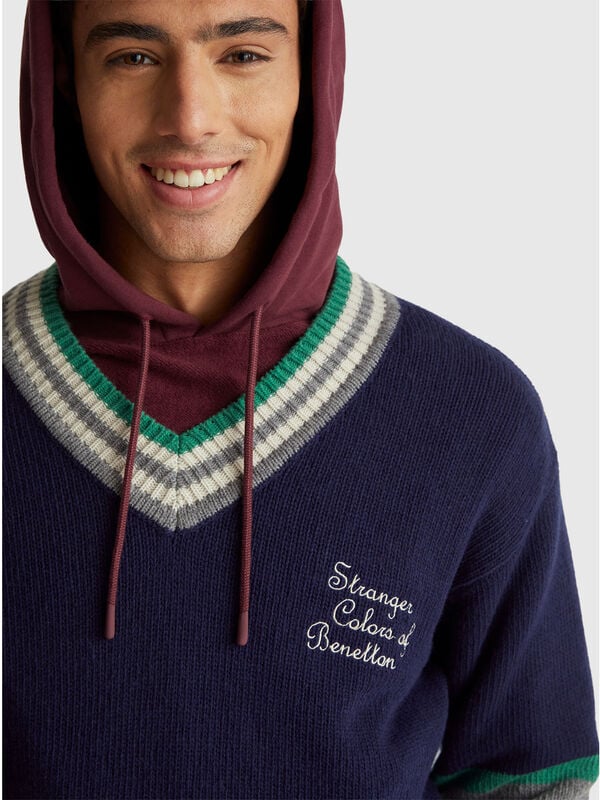 Stranger Things V-neck sweater Men