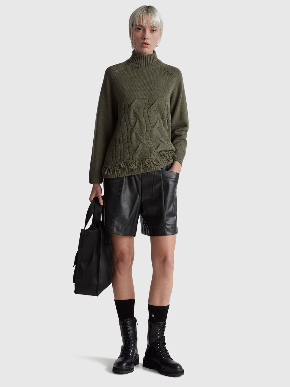 TURTLE NECK SWEATER Women image number null