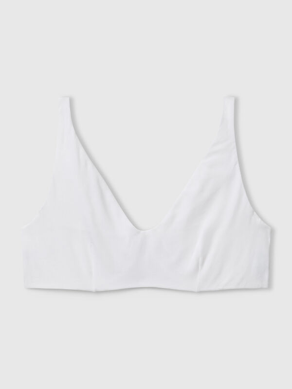 Bra with underwire in stretch cotton Women