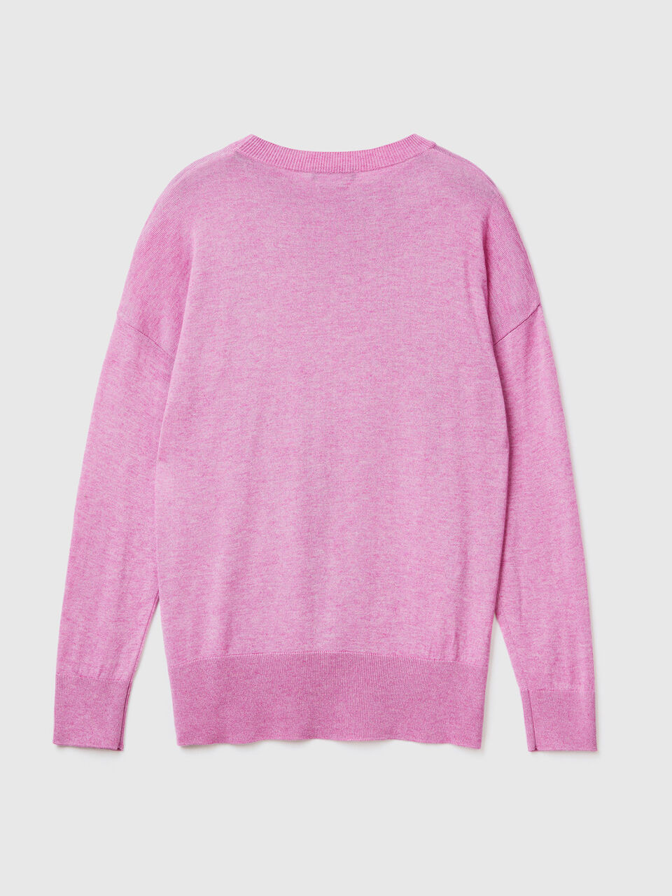 Sweater in viscose blend with slits image number 2