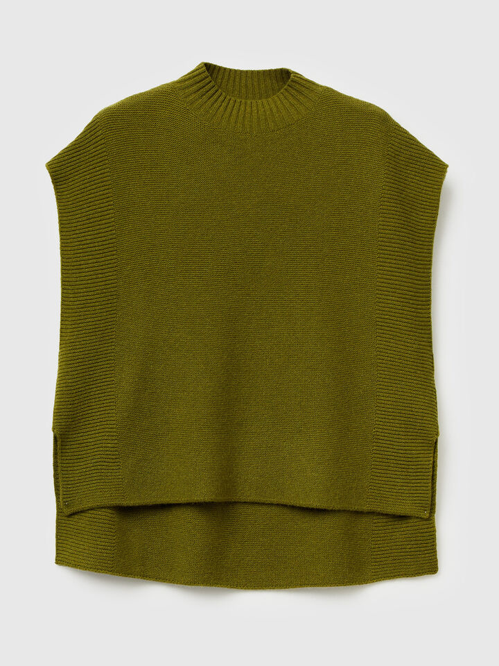 SLEEVELESS SWEATER Women image number 5