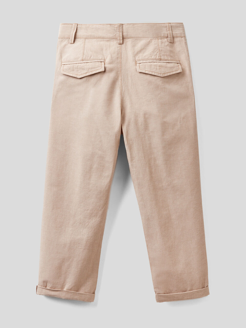 Slim fit trousers in linen blend image number 2