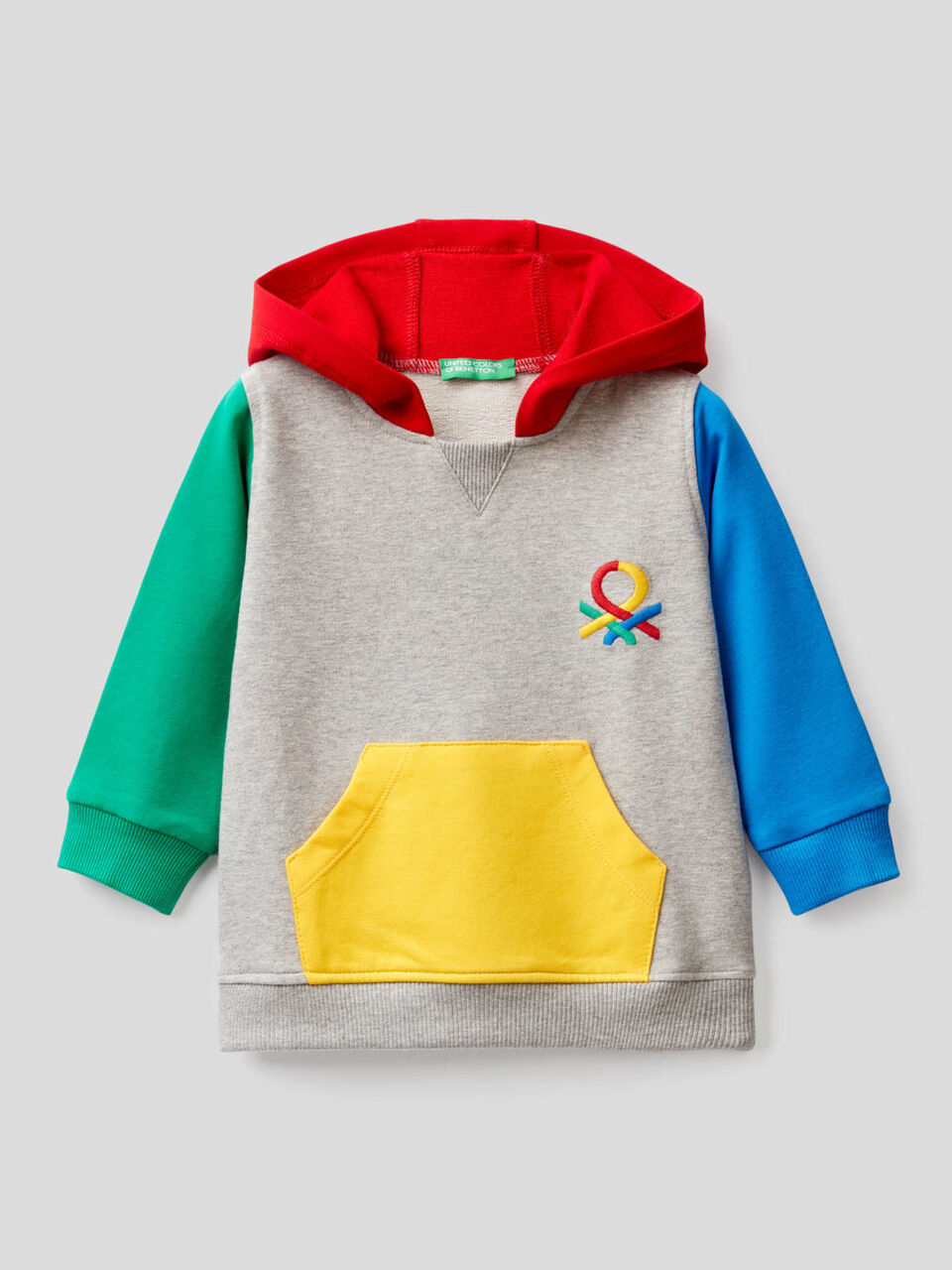 Hoodie in stretch organic cotton image number 1