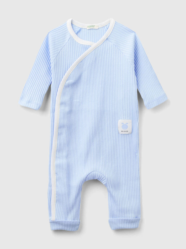 Ribbed onesie in organic cotton New Born (0-18 months)