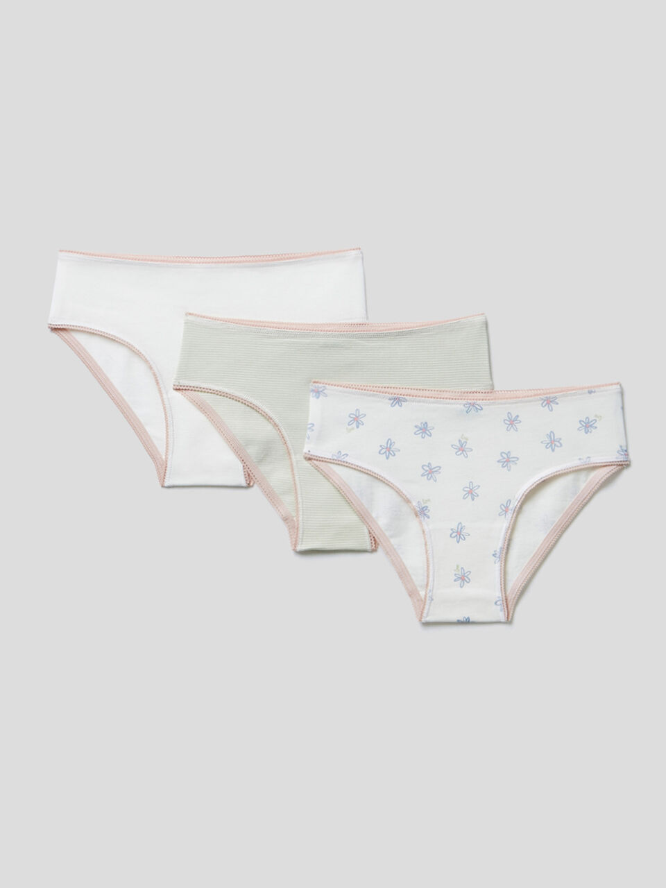 Three pairs of underwear in stretch cotton image number 1