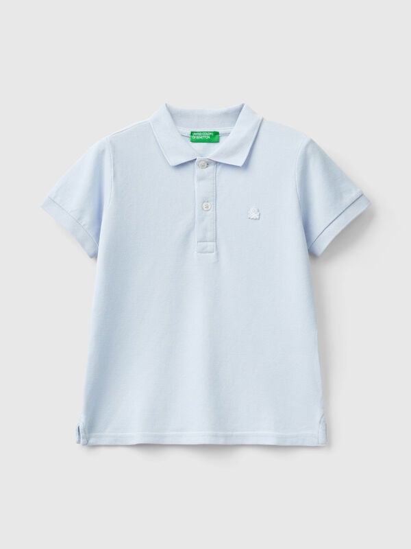 Short sleeve polo in pure cotton Junior Boy