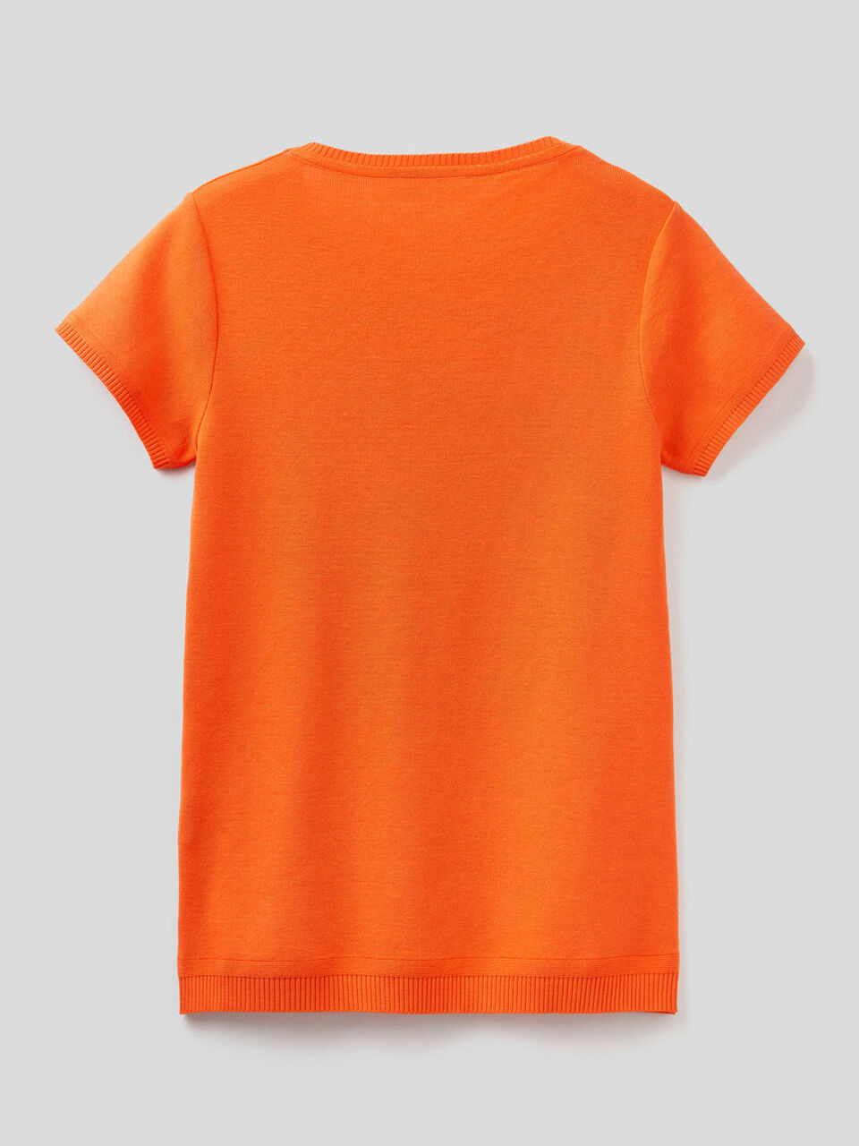 Short sleeve sweater in 100% cotton image number 2