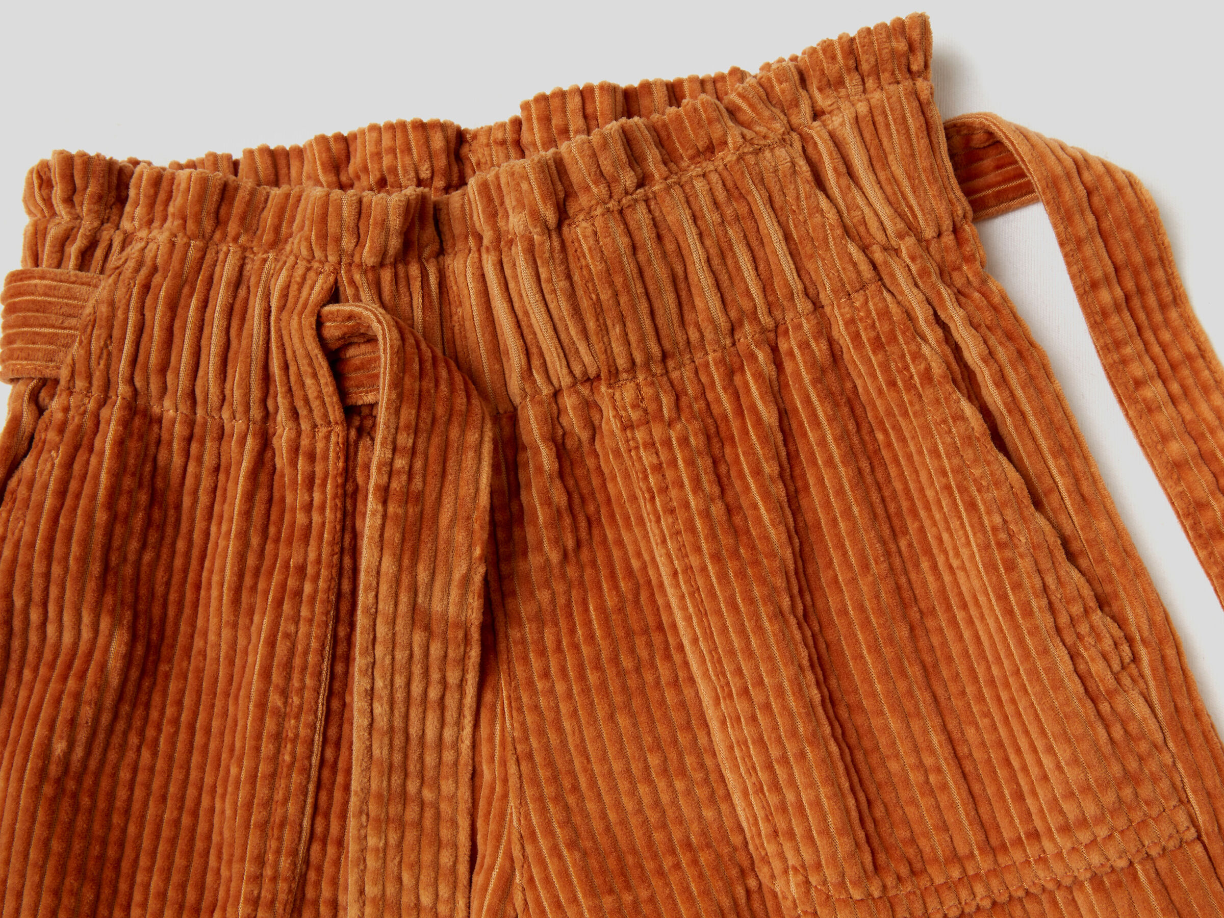 Palazzo trousers in velvet image number 2