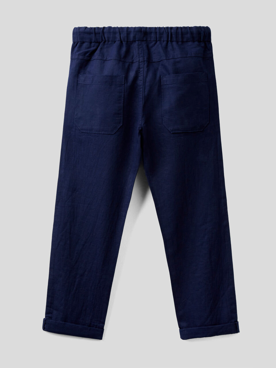 Slim fit trousers in linen blend image number 2