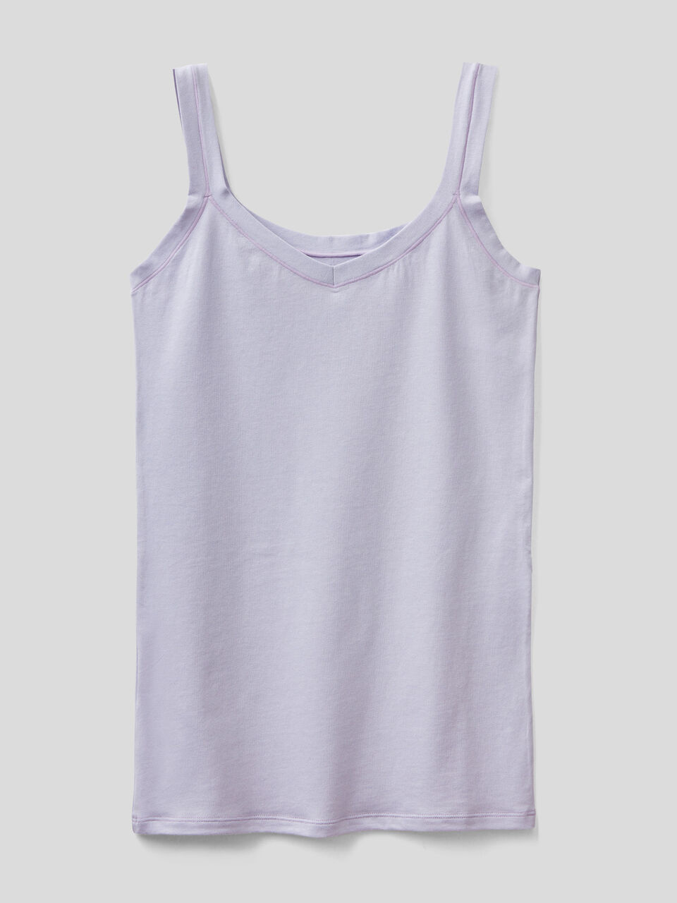 Tank top in super stretch organic cotton image number 1