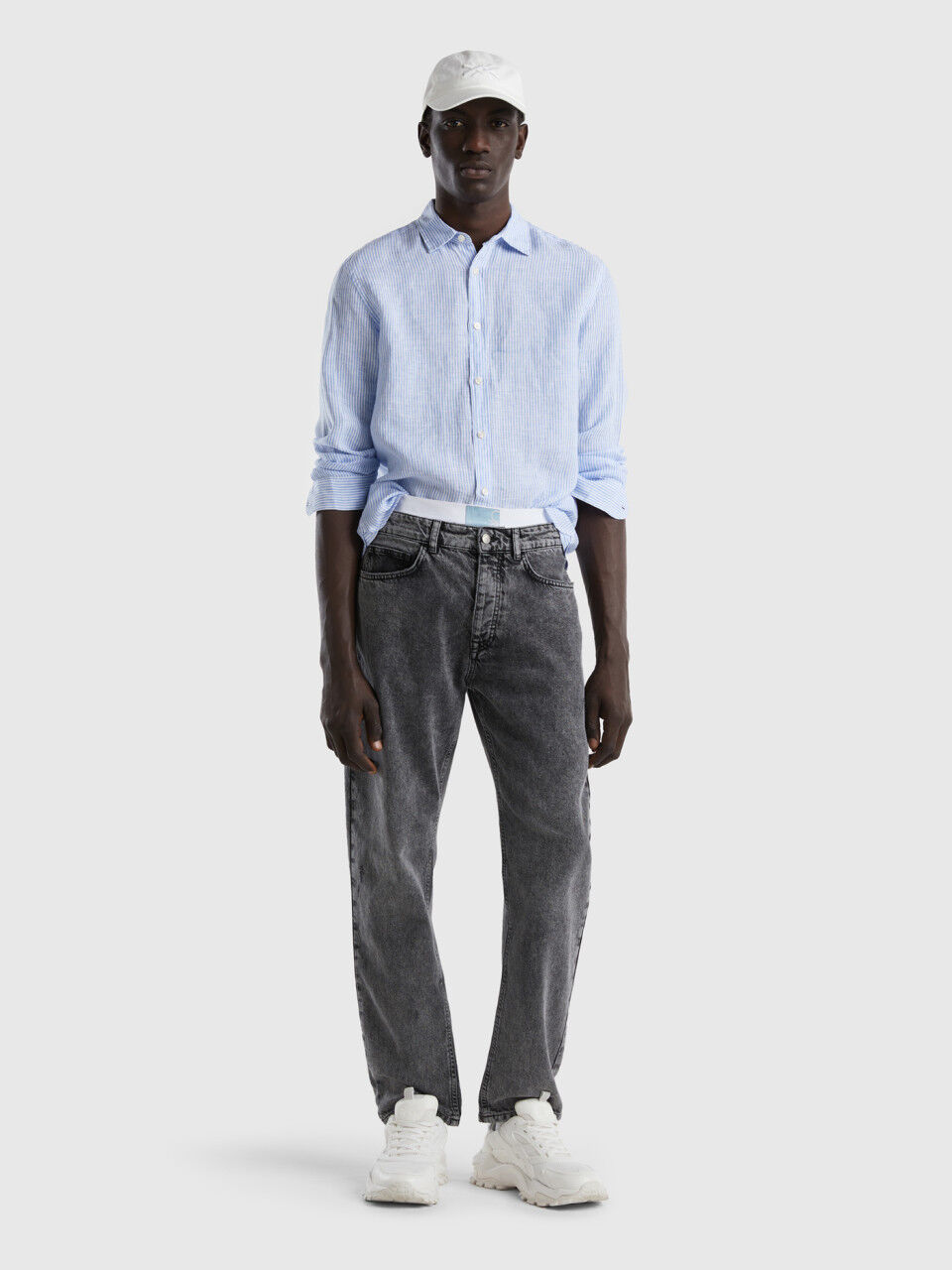Shirt in pure linen