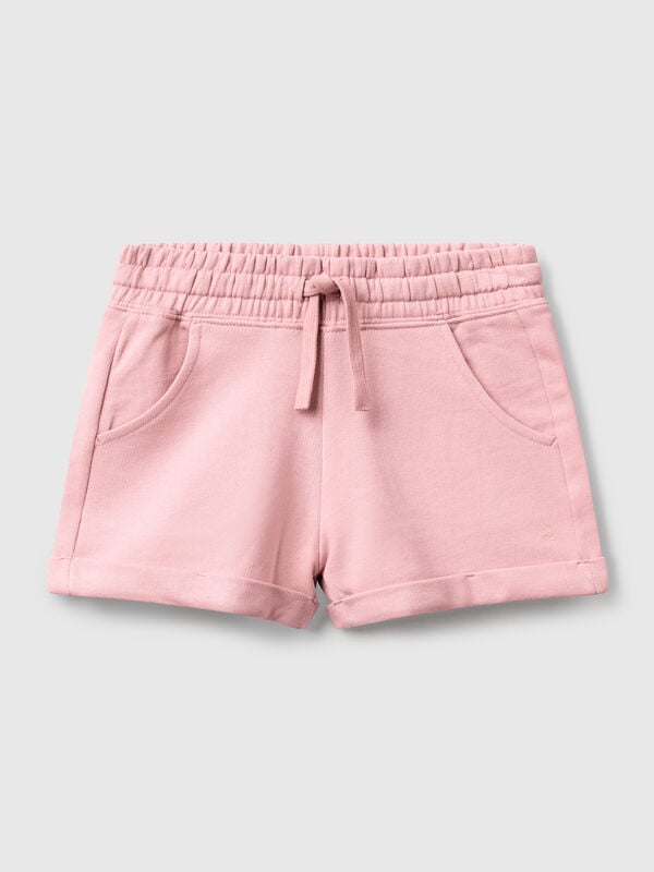 100% cotton fleece shorts Junior Girl
