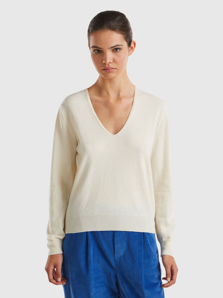 V NECK SWEATER L/S Women