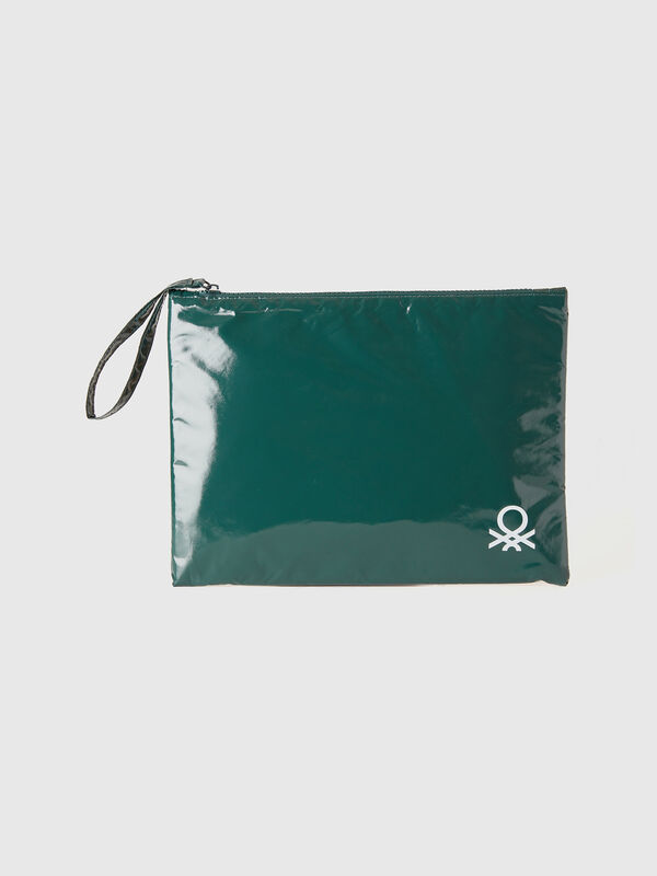 Large clutch with logo