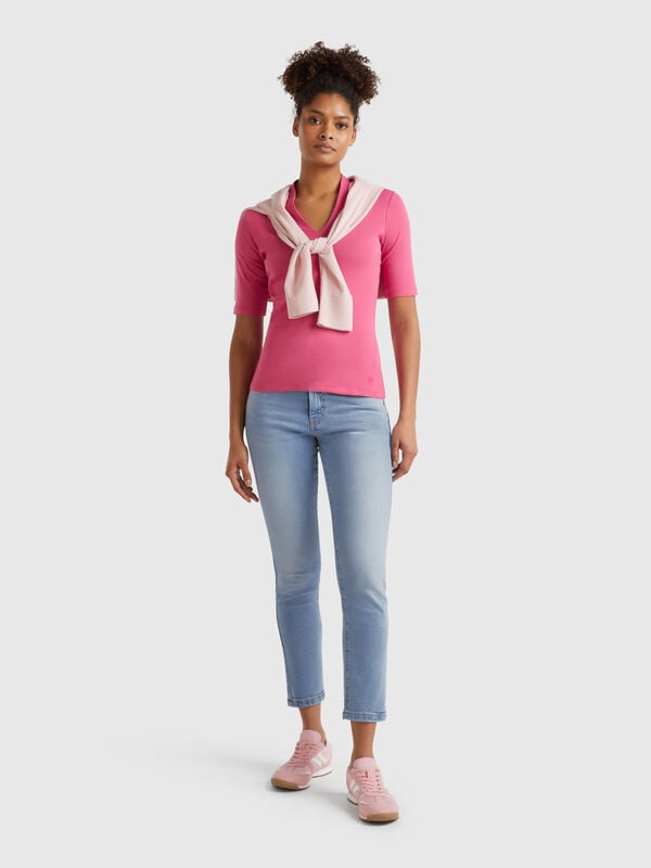 Bootcut jeans in recycled cotton blend Women