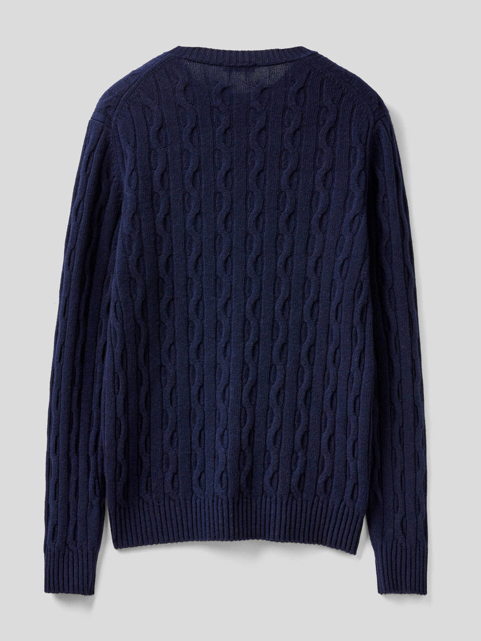 Cable knit sweater in wool blend image number 2