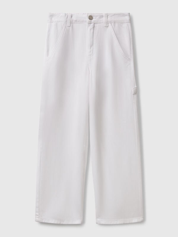 Flowy worker style trousers Junior Girl
