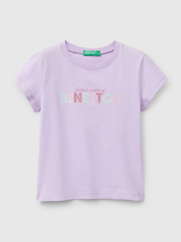 T-shirt with glitter print Junior Girl