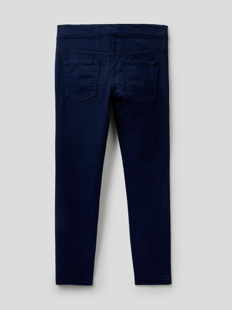 Twill trousers in stretch cotton blend image number 2