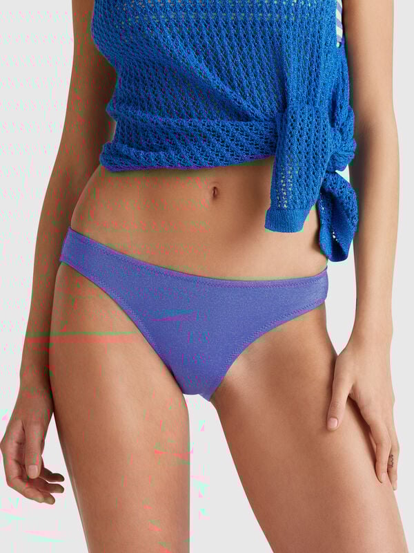 Swim bottoms with lurex Women