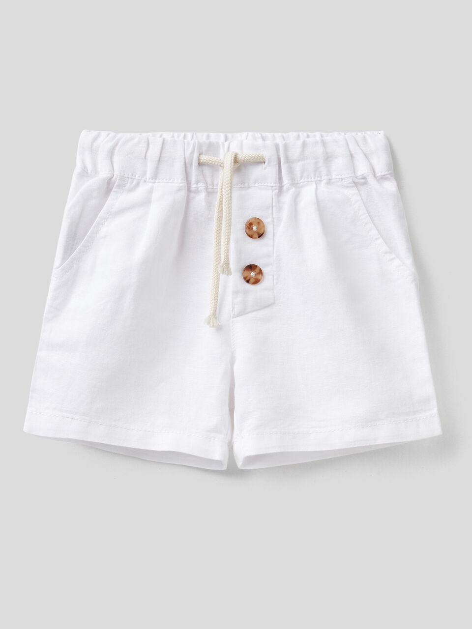 Shorts in linen blend image number 1