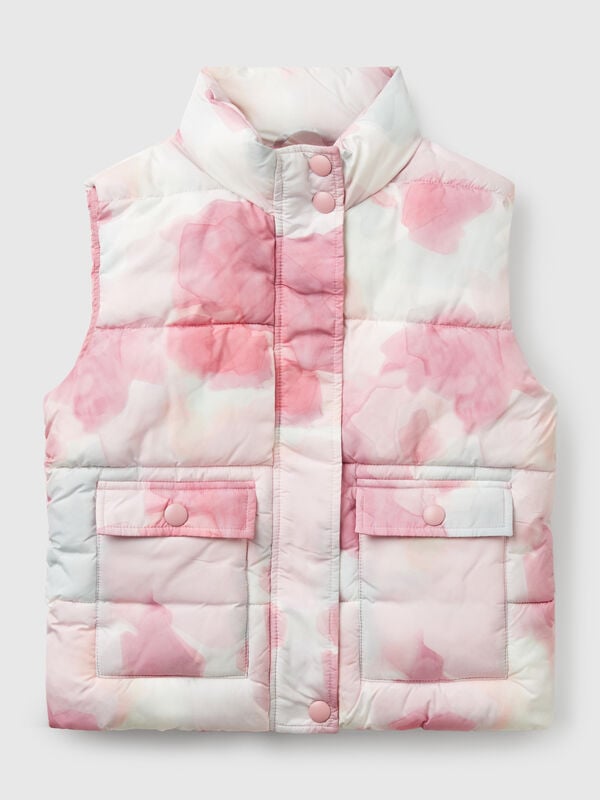 Pattern print padded jacket Junior Girl