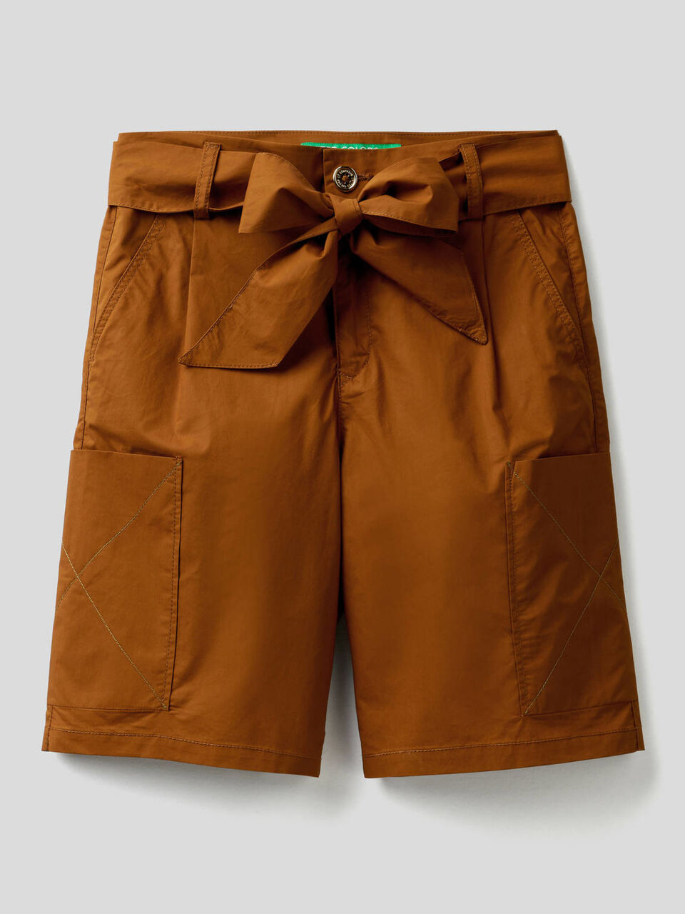 Cargo bermudas in 100% cotton image number 1