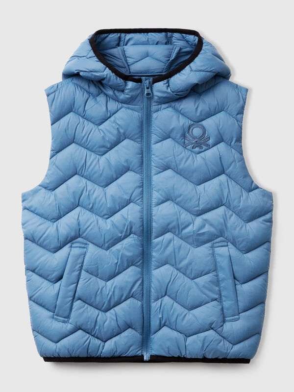 Padded vest with hood Junior Boy