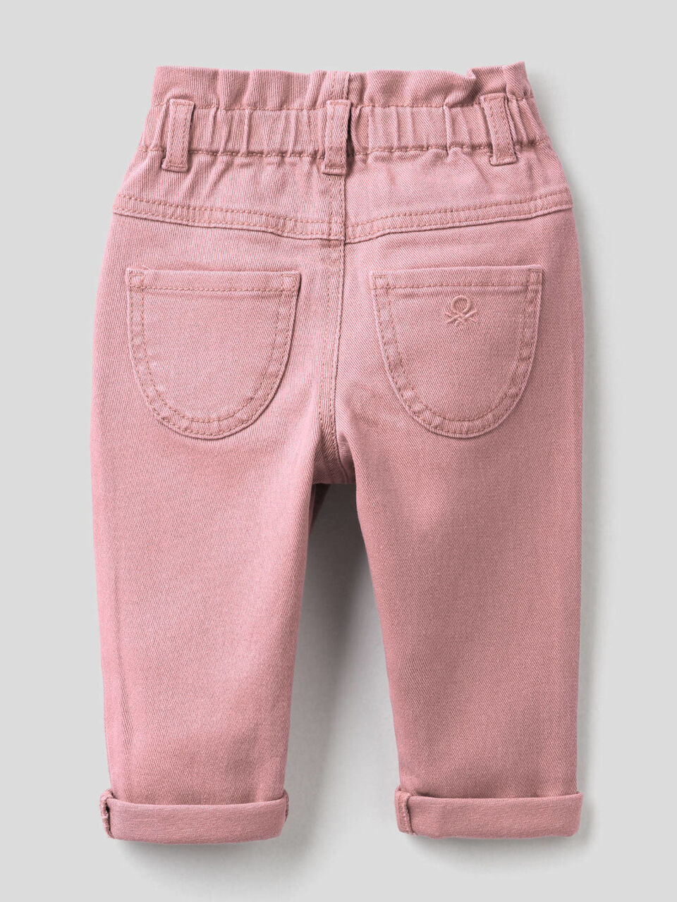 Paperbag trousers in organic cotton image number 2